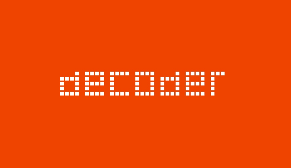 Decoder font big