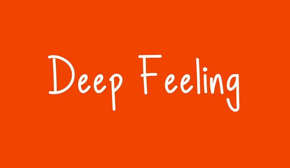 Deep Feeling font big