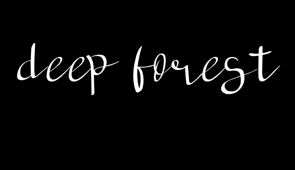 deep forest font big