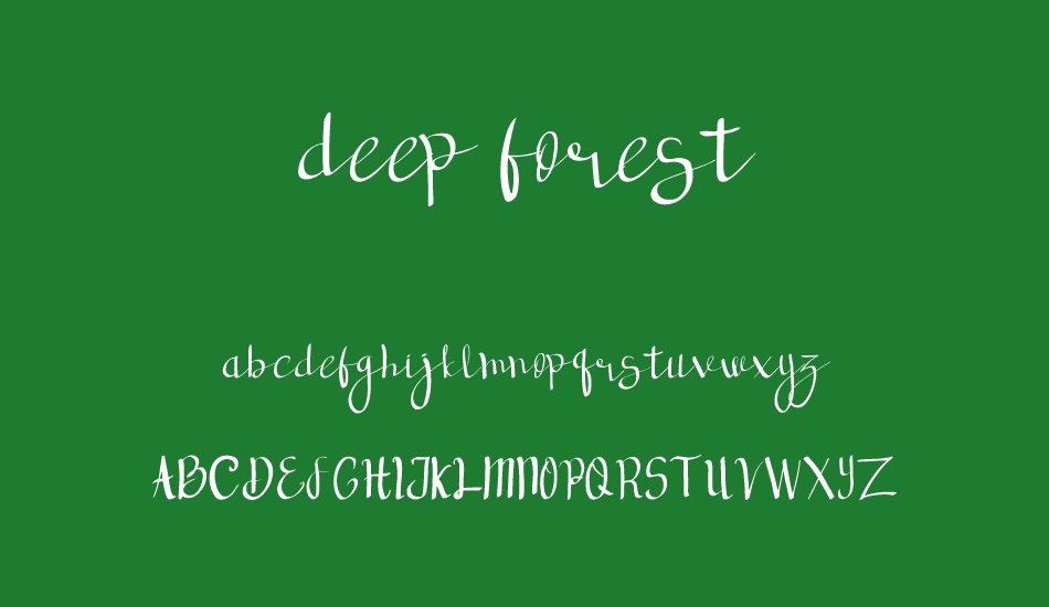 deep forest font