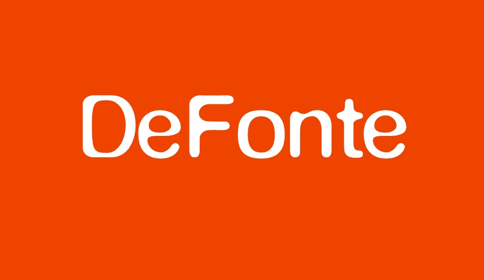 DeFonte font big