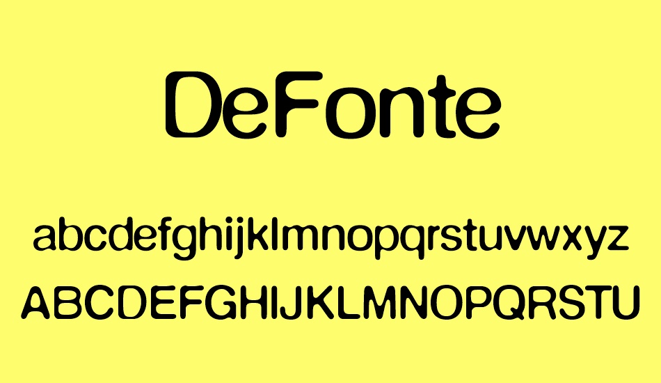 DeFonte font