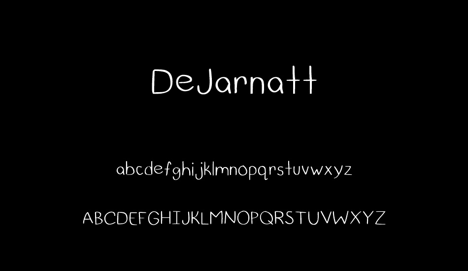 DeJarnatt font