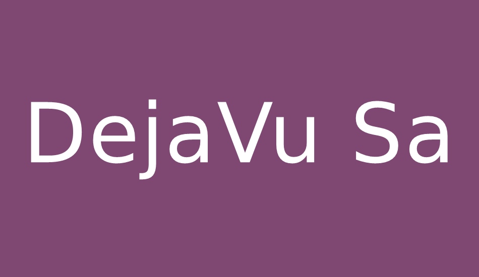 dejavu-sans font big