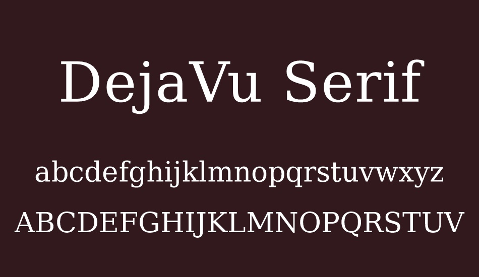 dejavu-serif font