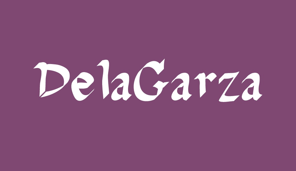 DelaGarza font big