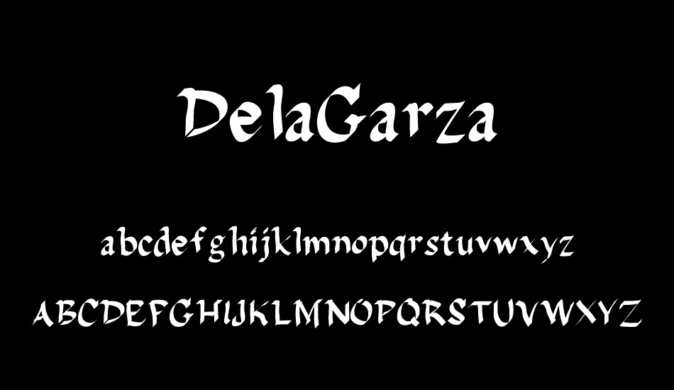 DelaGarza font