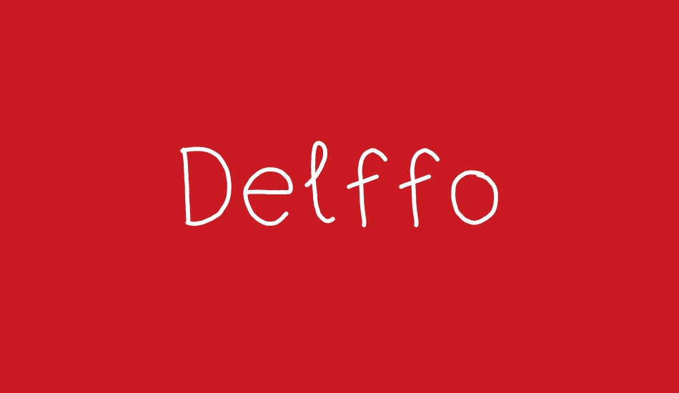 Delffo font big