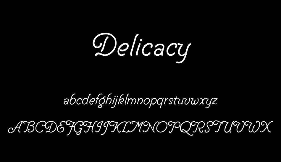 Delicacy font