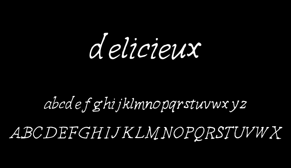 delicieux font