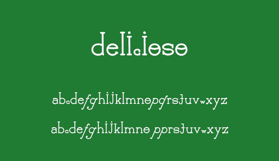 Delicioso font