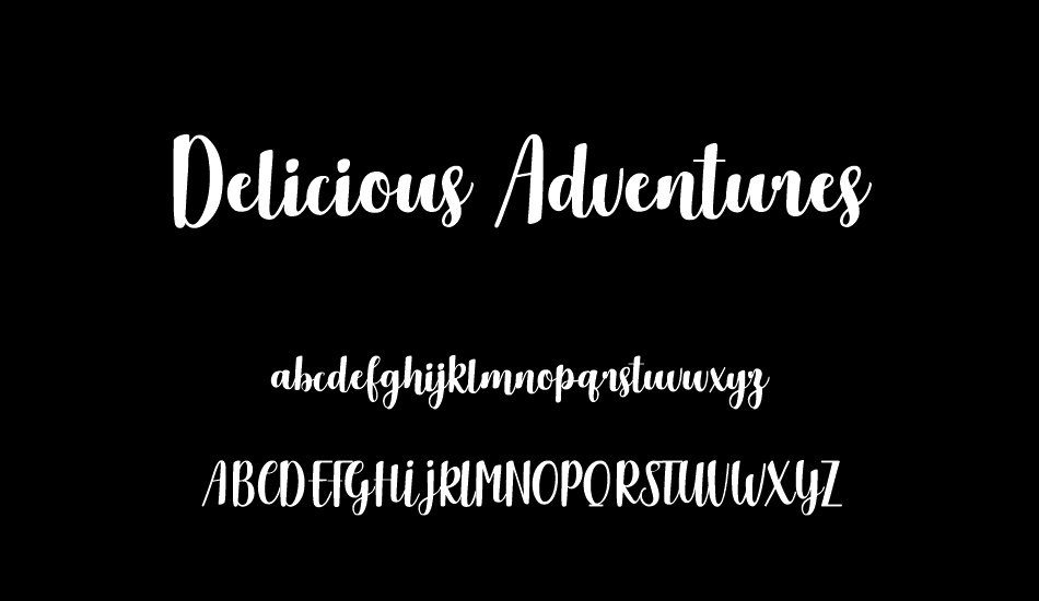 Delicious Adventures font