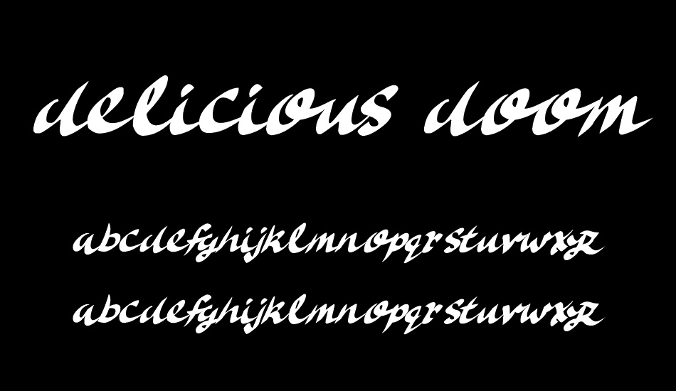 Delicious Doom font