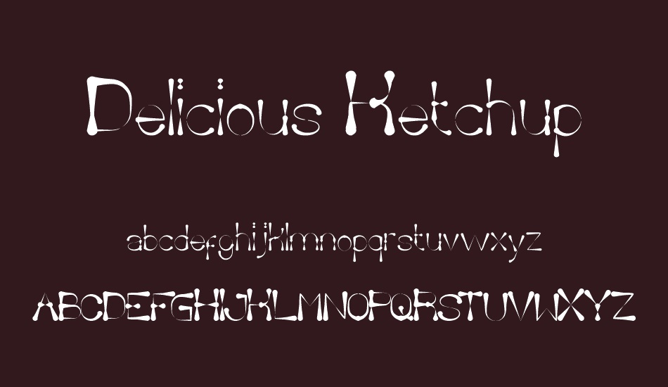 Delicious Ketchup font