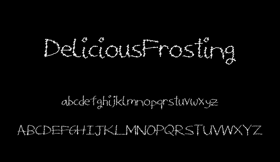 DeliciousFrosting font