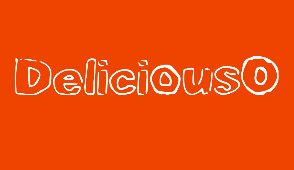 DeliciousOutline font big