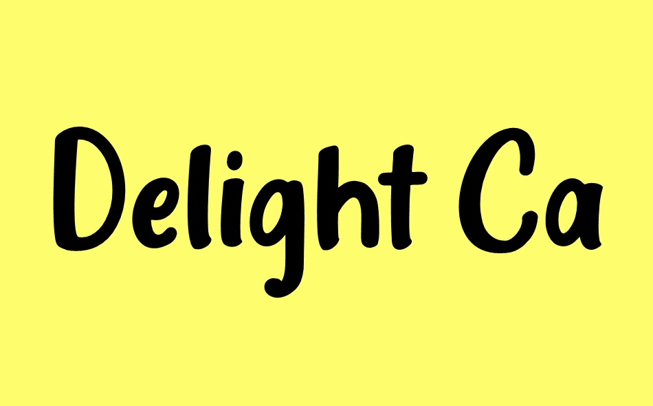 Delight Candles font big