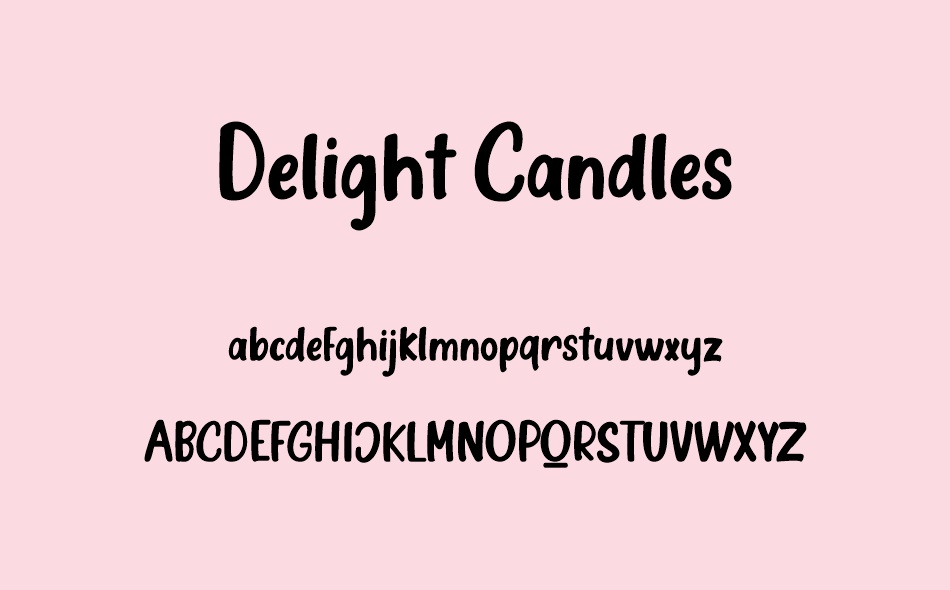 Delight Candles font