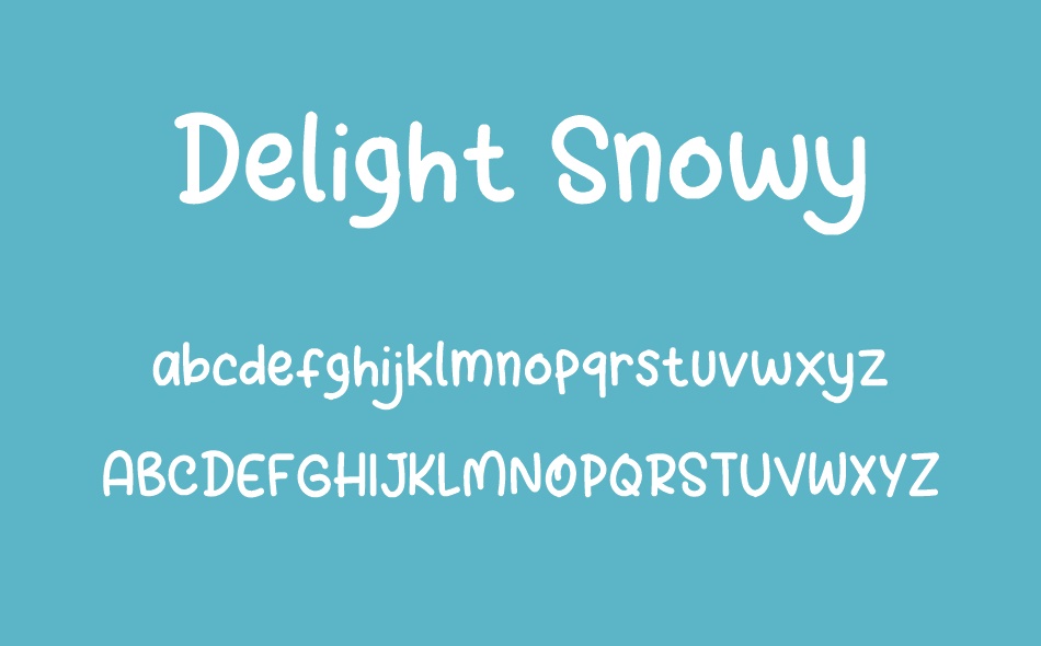 Delight Snowy font