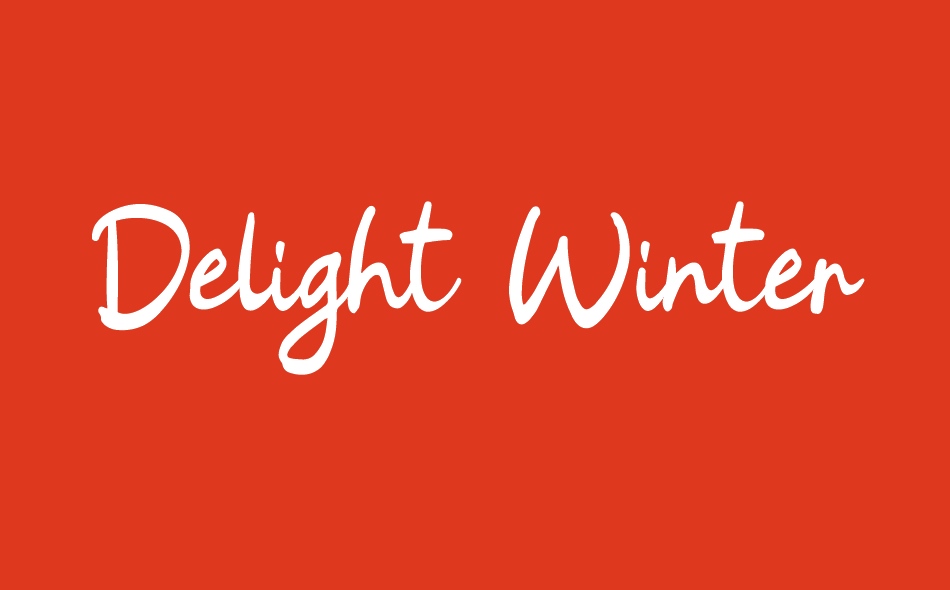 Delight Winter font big