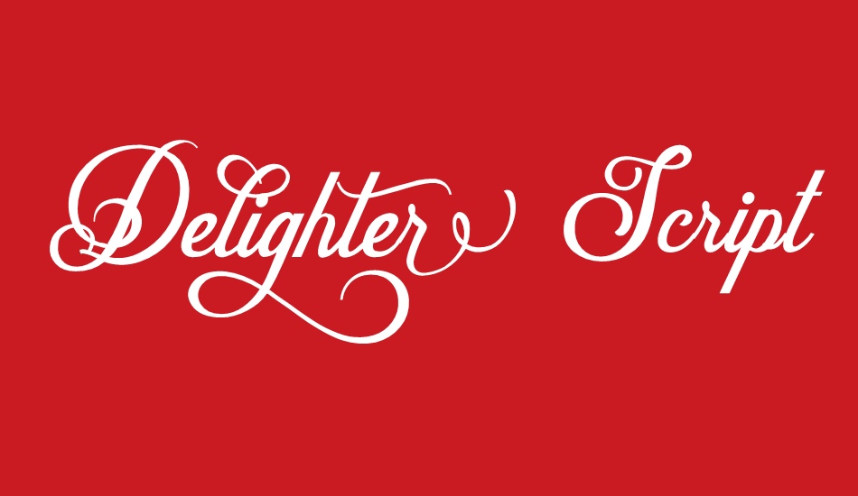 Delighter Script font big