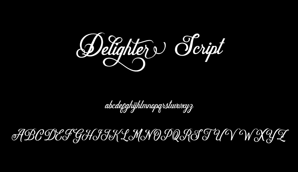 Delighter Script font