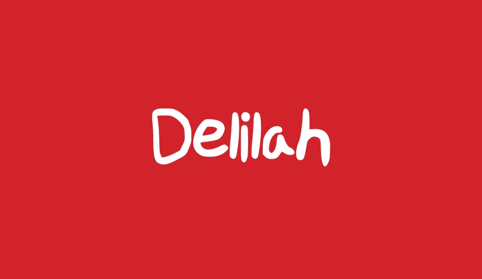 Delilah font big