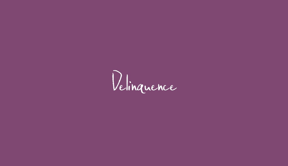 Delinquence font big