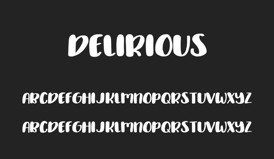 Delirious font