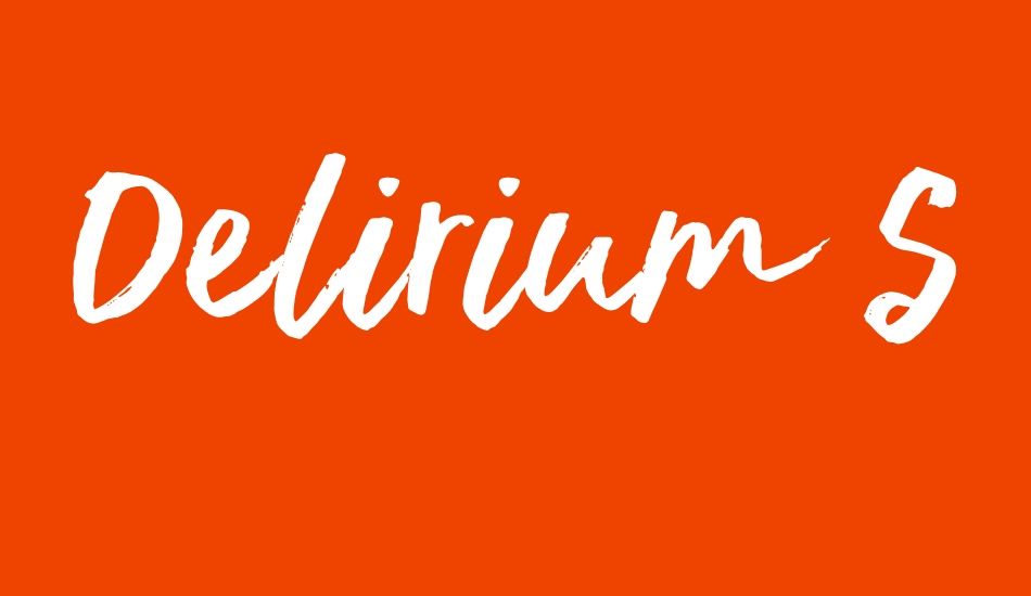 Delirium Sample font big