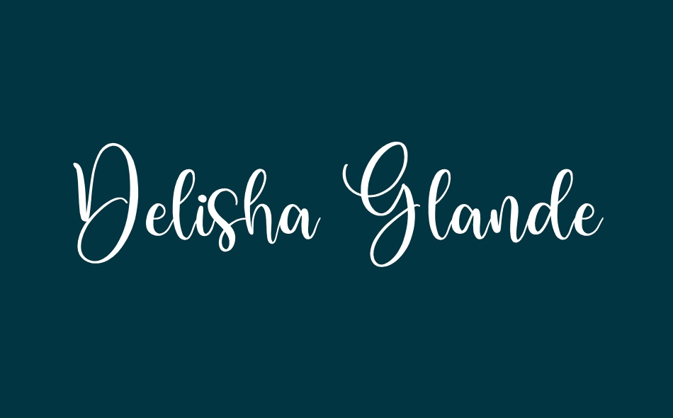 Delisha Glande font big