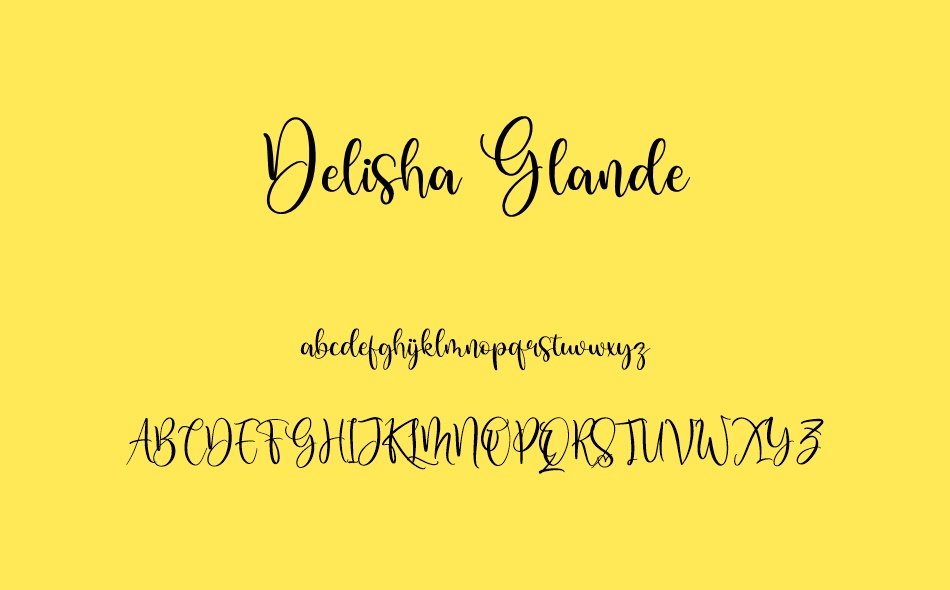 Delisha Glande font