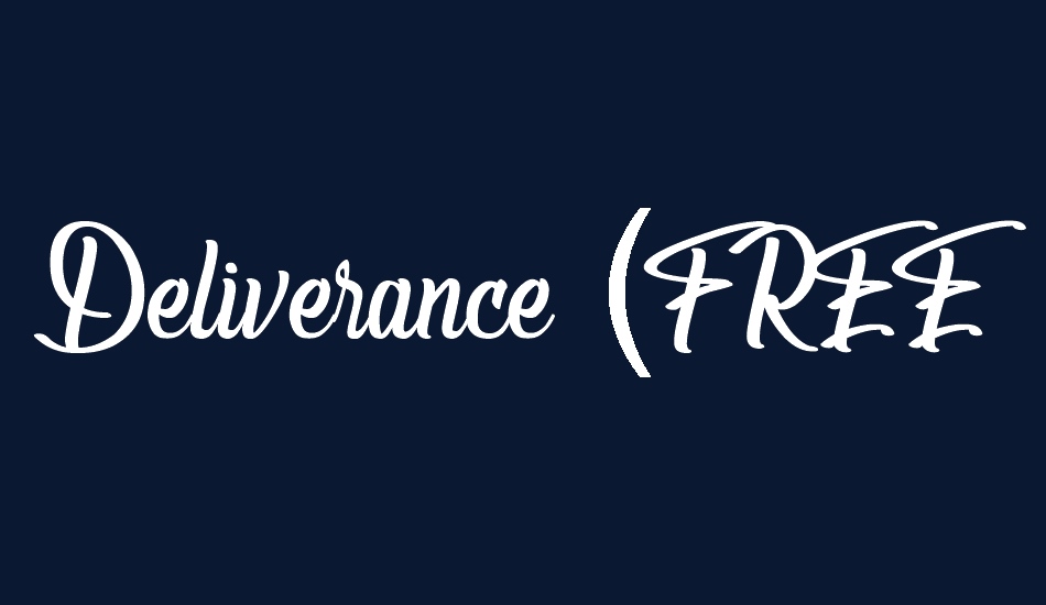 Deliverance (FREE PERSONAL USE) font big