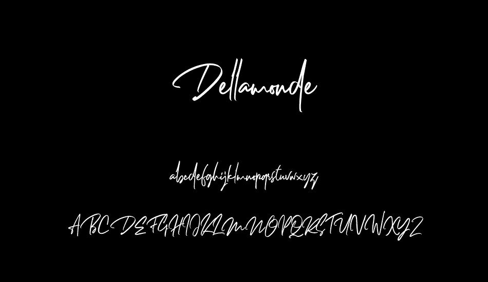 Dellamonde font