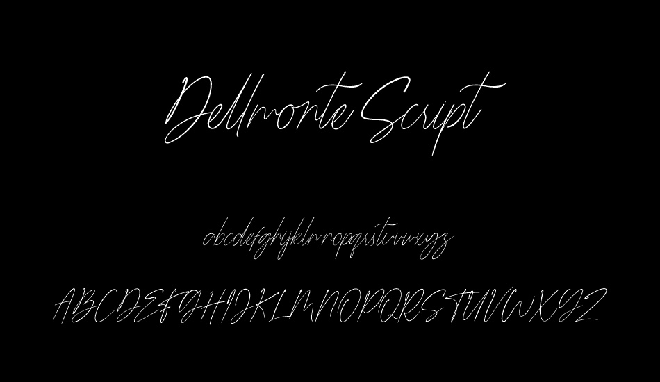 Dellmonte Script font