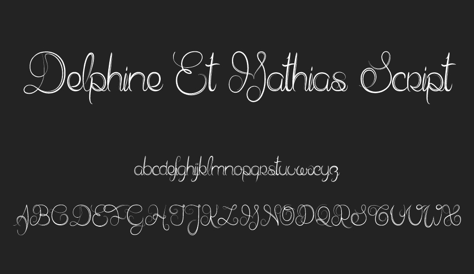 Delphine Et Mathias Script font