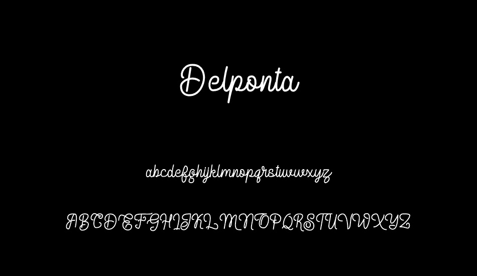 Delponta font