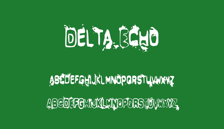 Delta Echo font