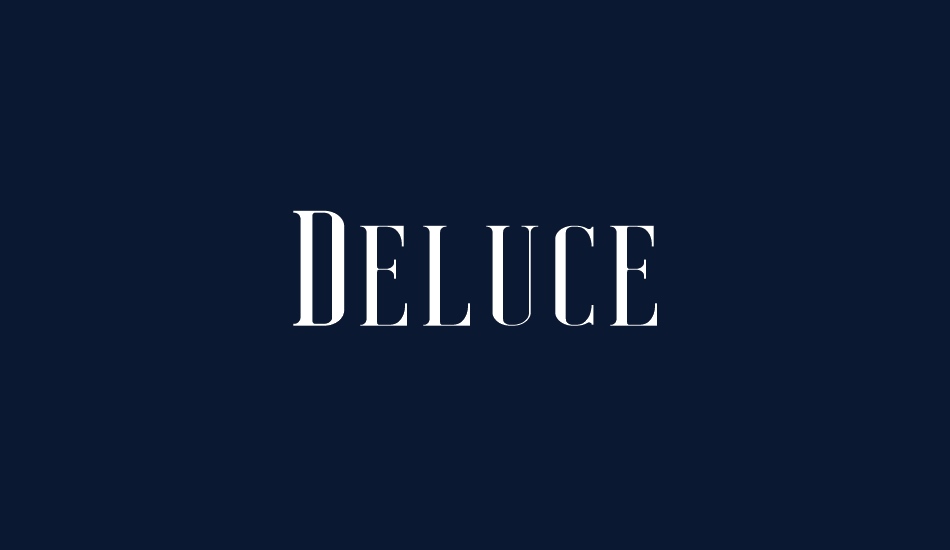 Deluce Free font big