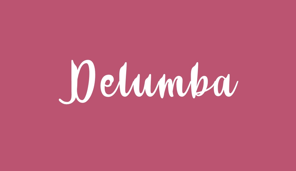 Delumba font big