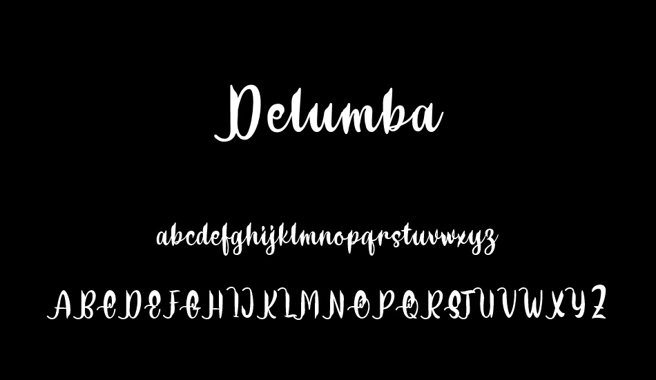 Delumba font