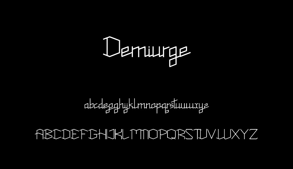 Demiurge font