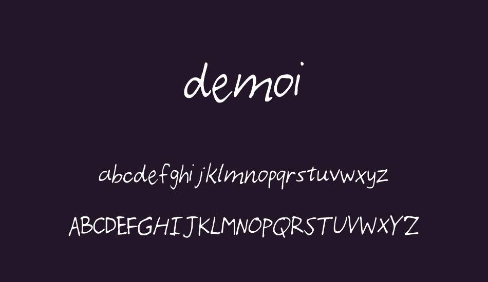 demoi font