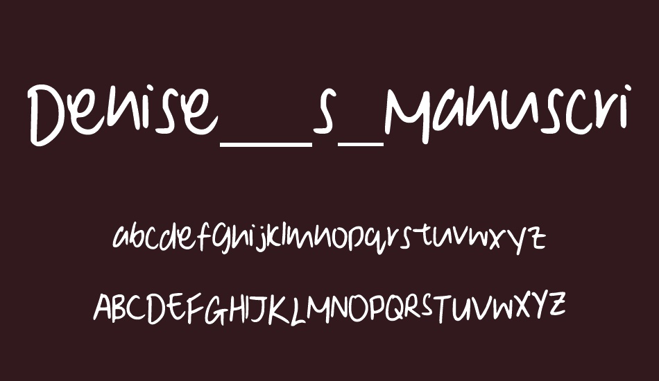 Denise__s_Manuscript font