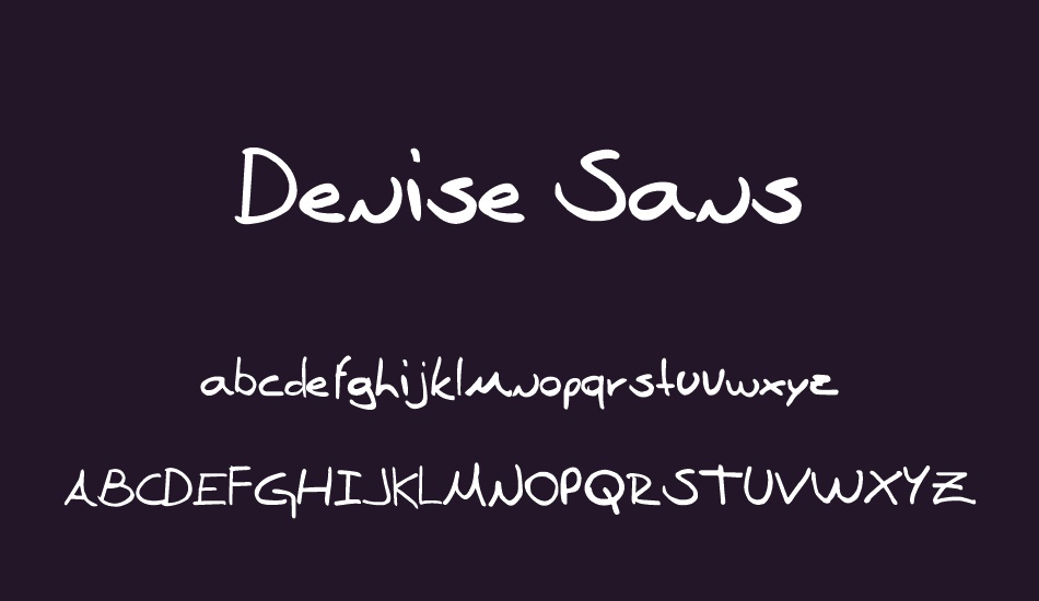 Denise Sans font