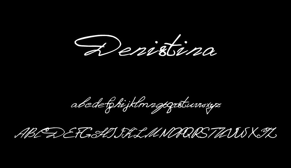 Denistina font