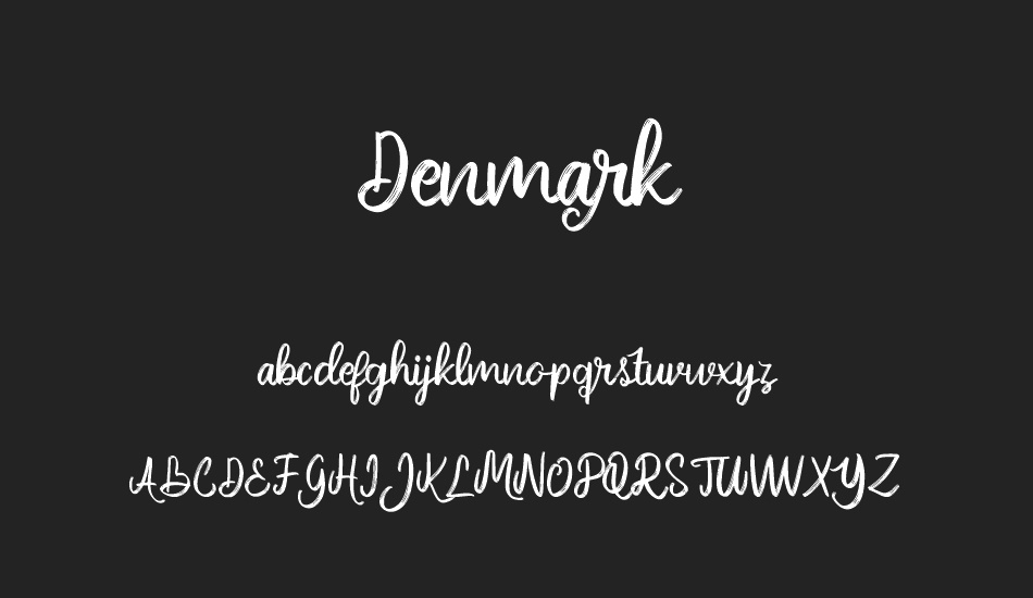 Denmark font