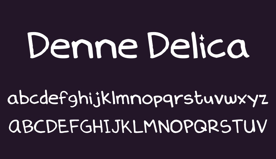 Denne Delica font