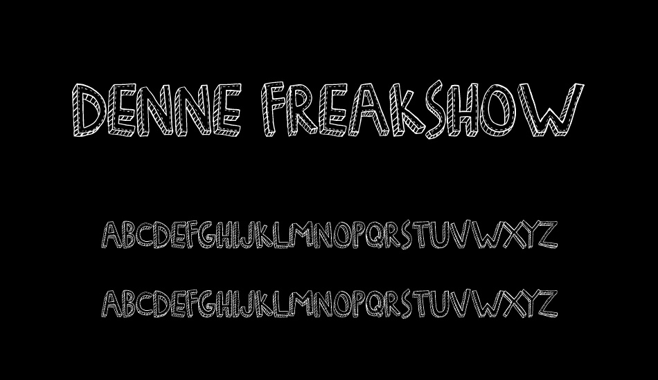 Denne Freakshow font