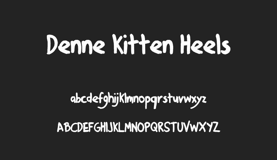 Denne Kitten Heels font